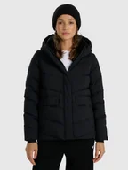 Kurtki damskie - 4F Kurtka puchowa z wypełnieniem naturalnym damska - czarna S - miniaturka - grafika 1