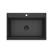 Zlewozmywaki - DEANTE MAGNETIC Zlewozmywak granitowy magnetyczny 1-komorowy Grafit Metalik ZRM_G10B - Specjalistyczny sklep - Raty 0% - Kup z PayPo i zapłać za 30 dni - miniaturka - grafika 1