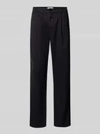 Spodnie męskie - Spodnie o kroju tapered fit z zakładkami w pasie model ‘ADHANN’ - miniaturka - grafika 1