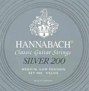 Hannabach 652656 Klassikgitarrensaiten Serie 900 Medium/Low Tension Silver 200 - E6 652656 - Struny gitarowe  - miniaturka - grafika 1
