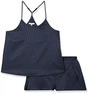 Tommy Hilfiger Damskie pudełko prezentowe Pj Ss Cami i Kapcie Zestawy Prezentowe, Pustynne Niebo Tonal Monogram, L, Monogram tonalny pustynnego nieba, L - Kapcie damskie - miniaturka - grafika 1