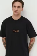 Koszulki męskie - Vans t-shirt bawełniany męski kolor czarny z nadrukiem - miniaturka - grafika 1