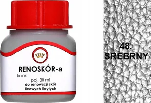 G10-01 SREBRNY 48 RENOSKÓR FARBA DO BUTÓW WILBRA DO SKÓRY LICOWEJ LAKIER 25 - Środki do obuwia i ubrań - miniaturka - grafika 1