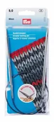Pasmanteria - PRYM PRYM Circular Knitting Needles Brass 60cm / 5mm Silver - miniaturka - grafika 1
