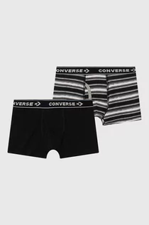 Majtki dla dzieci - Converse bokserki dziecięce 2-pack kolor czarny - grafika 1