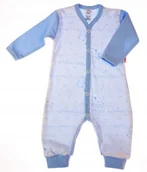Pajacyki dla niemowląt - PAJAC długi rękaw rampers , Misie niebieskie 104 KLEKLE - miniaturka - grafika 1
