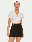 Bluzki damskie - Vero Moda Bluzka Charlotte 10303653 Biały Regular Fit - miniaturka - grafika 1