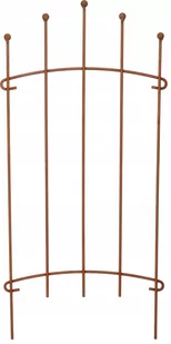 Płotek Palisada 48Cm Przęsło Ogrodowe Obrzeże Rdza - Ogrodzenia - miniaturka - grafika 1
