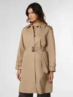 Płaszcze damskie - Tommy Hilfiger Płaszcz damski Kobiety Bawełna beżowy jednolity, 42 - miniaturka - grafika 1