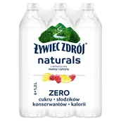 Woda - Żywiec Zdrój Naturals Napój niegazowany z delikatną nutą maliny i cytryny 6 x 1,2 l - miniaturka - grafika 1