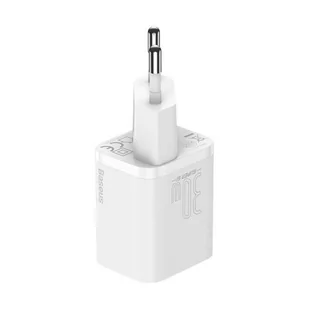 Baseus Super Si 1C szybka ładowarka USB Typ C 30W Power Delivery Quick Charge biały (CCSUP-J02) - Ładowarki do telefonów - miniaturka - grafika 3