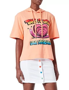 Love Moschino Gabardine Lyocell z wielokolorowymi zatrzaskami Spódnica damska, Optyczna biel, 38 - Spódnice - miniaturka - grafika 1