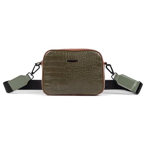 MUNICH Block Fun FW25 Crossbody Camera C/Terra, Torby i plecaki damskie, Zielony