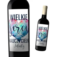 Akcesoria do pakowania - Etykieta DZIEŃ NAUCZYCIELA wino prezent Y3 - miniaturka - grafika 1