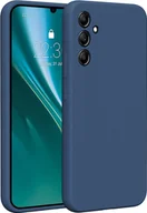 Etui i futerały do telefonów - Etteri Nakładka Etteri Silicone Case do Samsung Galaxy A34 5G ciemnoniebieska - miniaturka - grafika 1