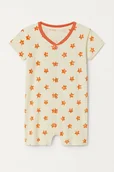 Pajacyki dla niemowląt - Kombinezon body piżama rampers dziecięcy Lupilu rozmiar 62 beżowy - miniaturka - grafika 1