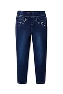 Legginsy - Desigual Dziewczęce legginsy RIN Bodystocking, niebieskie, 3/4 - miniaturka - grafika 1