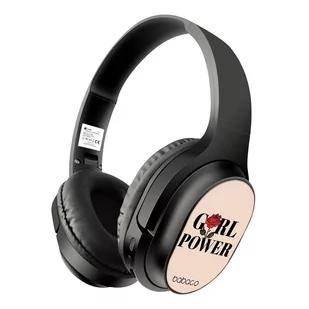 Bezprzewodowe słuchawki stereo z mikrofonem Babaco wzór 90's Girl 004 - Słuchawki - miniaturka - grafika 1