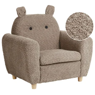Fotel dziecięcy maribo boucle brązowy B574096 - Krzesełka i taborety dla dzieci - miniaturka - grafika 1