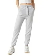 Spodnie damskie - Koton Damskie spodnie dresowe z nadrukiem, Szary melanż (Grm), L - miniaturka - grafika 1