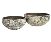 Donice - Belldeco GIARDINO Misa, beżowy, brązowy, 40x40x17,5 cm - miniaturka - grafika 1