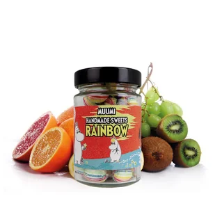 Moomin Landrynki tęczowe Tutti Frutti 160 g - Gumy do żucia, lizaki, dropsy - miniaturka - grafika 1