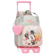 Plecaki szkolne i tornistry - Joumma Disney Minnie Wild Nature Plecak Przedszkolny z wózkiem Zielony 23x28x10 cms Poliester 6,44L, Zielony, Plecak przedszkolny z wózkiem - miniaturka - grafika 1