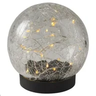 Lampy ogrodowe - Volteno Lampka solarna plastik kula 10cm sole - miniaturka - grafika 1