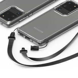 Ringke Fusion etui pokrowiec z żelową ramką Samsung Galaxy S20 Ultra czarny (FSSG0076) - Etui i futerały do telefonów - miniaturka - grafika 8