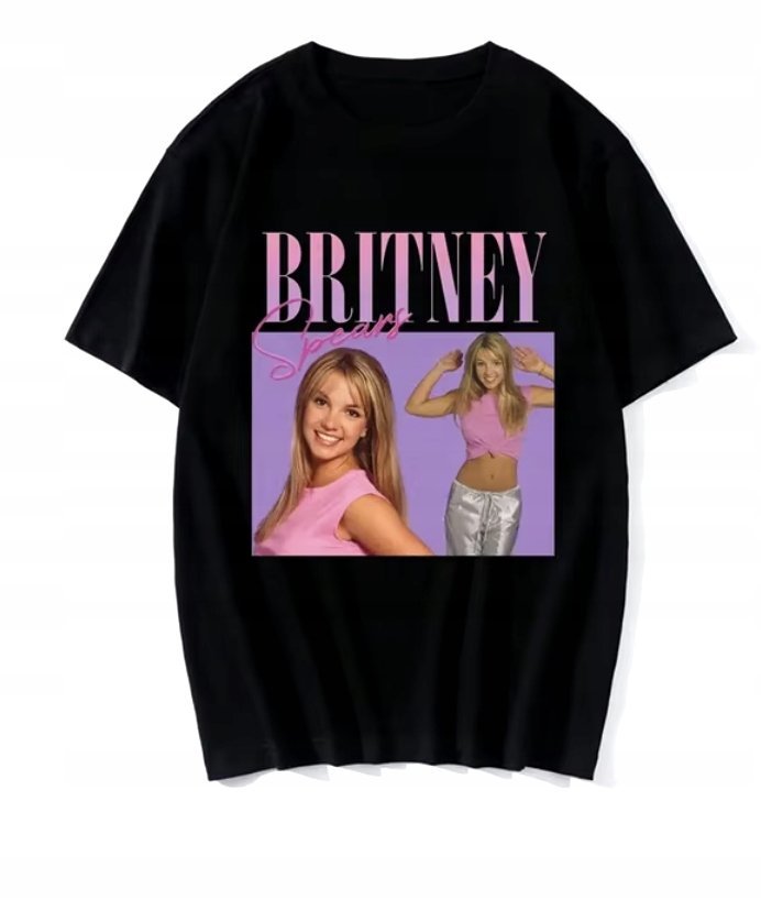 ŚWIĄTECZNA KOSZULKA MĘSKA ŚMIESZNA T-SHIRT BRITNEY SPEARS PIOSENKARKA L