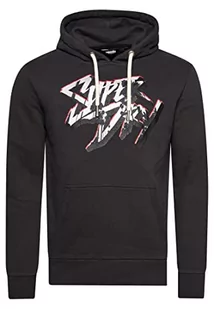 Superdry Męska bluza z kapturem, Asphalt szary, XXL - Bluzy męskie - miniaturka - grafika 1