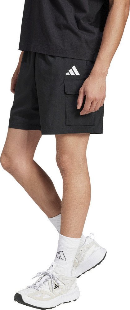 Spodenki męskie adidas Essentials Small Logo Cargo Chelsea czarne JF3530 M