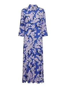 YAS Damska sukienka Yassavanna Long Shirt Dress S. Noos, niebieski (Dazzling Blue), XS - Sukienki - miniaturka - grafika 1
