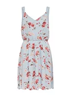 Sukienki - ONLY Damska krótka sukienka Onlkarmen S/L WVN Noos, Kaszmir niebieski/Aop: kwiaty róży, 44 - miniaturka - grafika 1