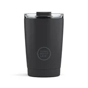 Zestawy naczyń dla dzieci - Cool Bottles Kubek termiczny 330 ml Triple cool Mono Black - miniaturka - grafika 1