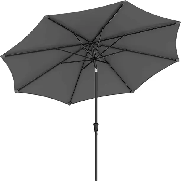 Songmics Parasol klasyczny szary 340 x 246 cm