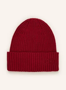 Calvin Klein Czapka rot - Czapki damskie - miniaturka - grafika 1