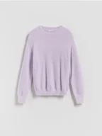 Swetry dla dziewczynek - Reserved - Puszysty sweter - fioletowy - miniaturka - grafika 1