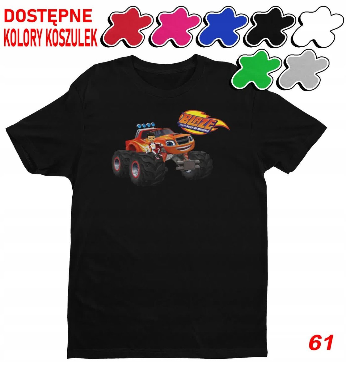 Dziecięca Koszulka Z Nadrukiem Duży Wybór Blaze Maszyny -L 146-152