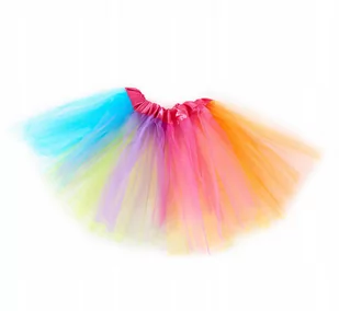 Tęczowa Spódniczka Tiulowa Tutu Spódnica 30Cm - Sukienki i spódniczki dla dziewczynek - miniaturka - grafika 1