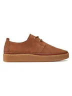 Półbuty męskie - Clarks Skórzane trzewiki "Clarkwood" w kolorze jasnobrązowym - miniaturka - grafika 1