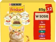 Mokra karma dla kotów - FRISKIES – mokra karma dla kota w sosie, 4 smaki mięsne 12×85 g - miniaturka - grafika 1