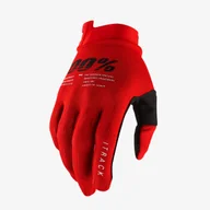 Rękawiczki rowerowe - 100% rękawiczki rowerowe męskie ITRACK red STO-10015-003-12 XL - miniaturka - grafika 1