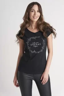 KOSZULKA GATTA T-SHIRT PRINT 02 CZA - Gatta - Koszulki i topy damskie - miniaturka - grafika 1