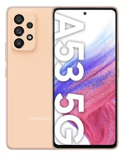 Samsung Galaxy A53 5G 6GB/128GB Dual Sim Pomarańczowy - Telefony komórkowe - miniaturka - grafika 1