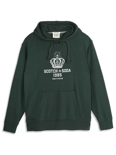 Scotch & Soda Bluza w kolorze ciemnozielonym - Bluzy męskie - miniaturka - grafika 1