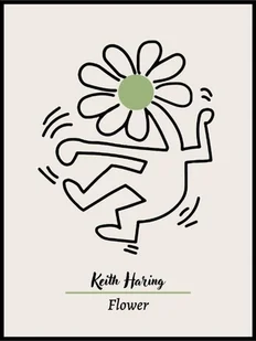 PODKŁADKA POD MYSZ Z Nadrukiem 22x18 cm Keith Haring ART Tekst Prezent - Podkładki pod mysz - miniaturka - grafika 1