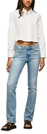 Spodnie damskie - Pepe Jeans Jeansy damskie Piccadilly, Niebieski (Denim-mn2), 34W / 32L - miniaturka - grafika 1