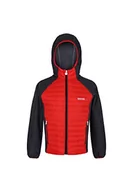 Kurtki i płaszcze dla chłopców - Regatta Kielder Hybrid V, Ognista czerwień/indyjska szarość, 5 lat - miniaturka - grafika 1