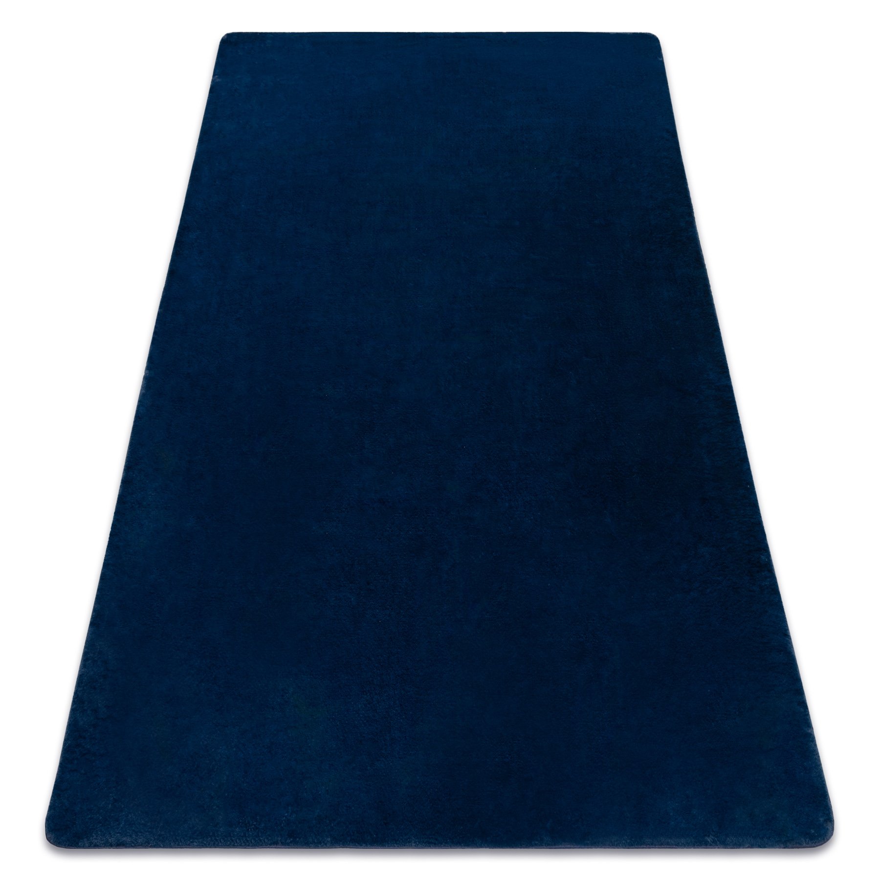 Dywan POSH Shaggy navy granat, gruby, pluszowy, antypoślizgowy, do prania niebieski 80x150 cm